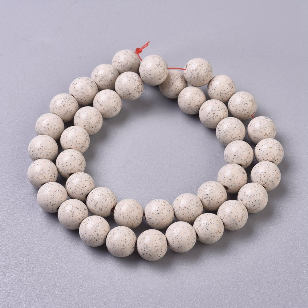 Natural Hokutolite Beads Strands Round 10mm Hole: 1.6mm about 39pcs/Strand 15.5 inch(39cm)