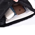 thumbnail image 3 of Bolsa de deporte impermeable, bolsa de deporte, bolsa con cordón, bolsa hipster con mochila con cordón ajustable, mochila Oxford con bolsillo interior con cremallera para mujeres y hombres Xemadio 221367-2, 3 of 9
