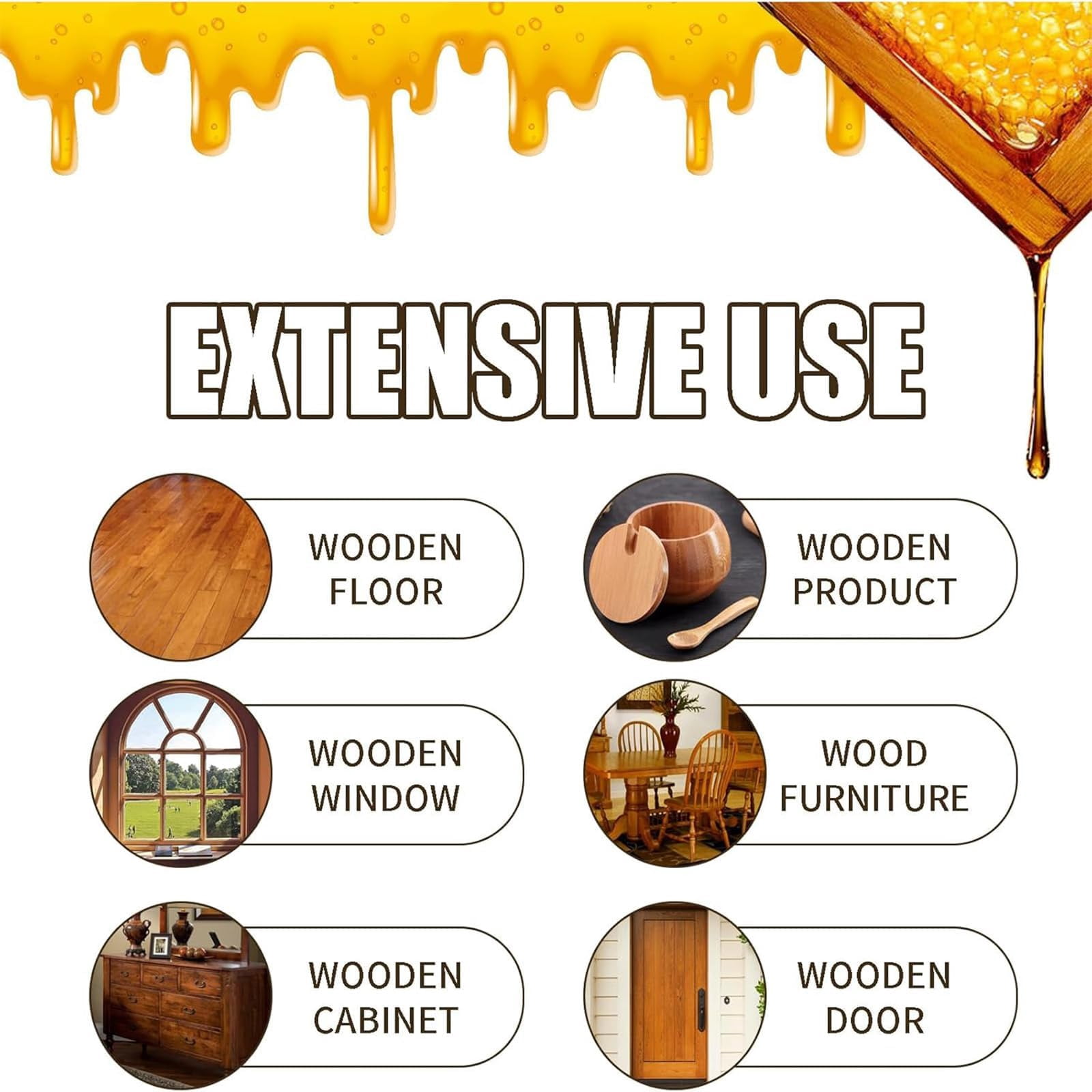 Beeswax Wood Polish Spray — Natural Beeswax & Essential Oil Polish and Cleaner for Wooden Furniture, Floors, Living Rooms, and Kitchens（2PCS）