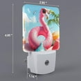 thumbnail image 2 of Sikiie Tropical Flamingo Pool Float Led Night Light, Warm White,Cool White Lights for Bathroom,Hallway,Bedroom, Kids Room-UK, 2 of 7