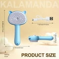 thumbnail image 2 of Steamy Cat Brush, Upgraded 4 in 1 Multifunctional Cat Steamer Brush, Rubber Pet Misting Brush with Release Button, Dog Comb with Cleanser for Indoor Kittens Small Animals(Blue), 2 of 7