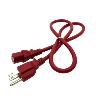 Kentek 3 FT Red AC Power Cable Cord for VIZIO TV M320SL M370SL M420SL M420SV M470SV M550SV E552VLE