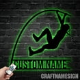 thumbnail image 5 of Craftnamesign Custom Pole Vaulter Metal Wall Art LED Light, Custom Girl Pole Vaulting Name Sign, 5 of 5