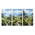 thumbnail image 2 of Designart "Lush Highlands of Sapa, Vietnam II" Vietnam Wall Art Set Of 3 - Red Vietnam Gallery Wall Set For Home Decor, 2 of 7