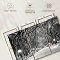 thumbnail image 6 of Elephant Stock Central Park White Winter Wall Art - Horizontal Multi Panel Canvas - Living Room Wall Decor - Places Multi Panel - Gray And Black Decor - 65" x 42", 6 of 8