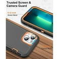 thumbnail image 3 of Entronix Heavy Duty Case Designed for iPhone 14, Shockproof Triple Layer Rugged Case (Orange), 3 of 5