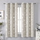 thumbnail image 1 of Xiao Hua Cortinas perforadas de estilo sencillo, ideales para dormitorio, sala y cocina (2 paneles, 160 cm de largo x 132 cm de ancho, beige A98), 1 of 5