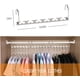 thumbnail image 4 of Perchas de metal resistentes para uso vertical y horizontal que ahorran espacio, gestión de armarios sin esfuerzo (paquete de 4), 4 of 7