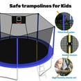 thumbnail image 3 of Alvantor 14Ft Trampoline for Kids Age 3-10, Round Trampolines with Basketball Hoop & Enclosure Net for Backyard Yard,Blue, 3 of 9