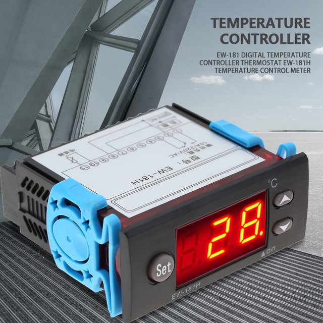 Ew-181H Digital Temperature,Temperature Control Meter Temperature Controller 12V Heat Thermostat Control, Controller Thermostat Ew-181H Temperature Control Meter