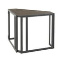 thumbnail image 2 of Lumisource Roman Industrial Corner Desk in Black Metal and Espresso Bamboo, 2 of 5