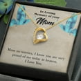 thumbnail image 5 of To Mom Remembrance Message Mom No Worries Forever Necklace w Message Card, 5 of 20