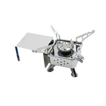 Portable Mini Camping Stove Folding Outdoor Gas Cooker with Damper, Compact Furnace for Picnic and Cooking