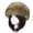 Brown, variant on Women's Faux Fur Hats Fluffy Furry Hat Russian Style Beret Hat Cover Round Hollow Out Top Hat for Party Autumn Winter Protection Cap
