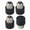Black, variant on TWDRTDD E26 to 5-15R Adapter – Screw in Outlet Converter, 4-Pack Light Bulb Socket to 3 Prong Plug, Low Profile for Garage Workshop Security Camera Holiday Lights