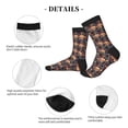 thumbnail image 4 of KLL Skulls and Flowers Print Cool Socks Men's Women's Crew Socks Funny Crazy Novelty Stockings, 4 of 7