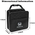 thumbnail image 2 of 2 Pack Customized Backseat Organizer Compatible with Honda - Multipurpose Hanging Storage for Cars, SUVs, Minivans & Trucks - Black PU Leather, Large Capacity, 2 of 7