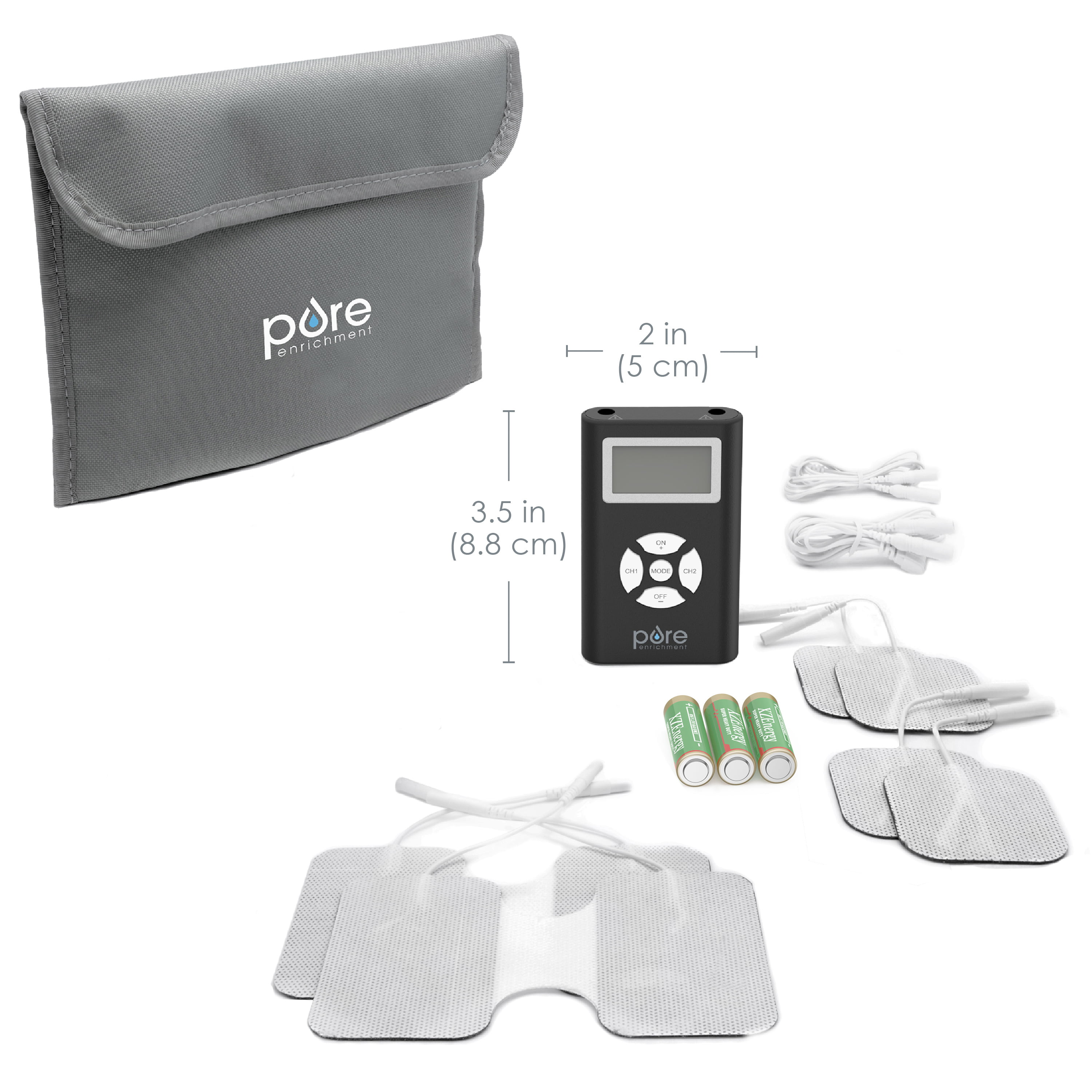 PurePulse™ Trio TENS & EMS Muscle Stimulator + Heat