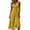 Yellow, variant on ClodeEU Women's V Neck Sleeveless Wide Strap Midi Dress,Elegant Tunic Swing Dress Black,Women's Plus L