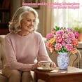 thumbnail image 5 of WaaHome Happy Mothers Day Card Pop Up Flowers - Stunning 3D Peony Bouquet for Mom, Grandma, Daughter, Sister, Aunt - Unique Handmade Flower Cards for Mom, Best Gift from Daughter Son, 5 of 8
