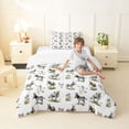 thumbnail image 4 of Erosebridal Wild Donkey Twin Comforter Sets,Rustic Plant Flowers Bedding Set For Boys Teens, Reversible 2-Piece, 4 of 7
