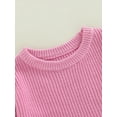 thumbnail image 4 of Baby Girl Boy Knit Sweater Blouse Pullover Sweatshirt Warm Crewneck Long Sleeve Tops for Infant, 4 of 7