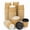 Kraft Paper Color, variant on 50 Set 4oz Disposable Espresso Cups with Lids Ripple Corrugated Paper Disposable Coffee Insulated Hot Ripple Cups for hot Chocolate, Tea, and Cocoa Drinks