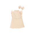 thumbnail image 4 of xiaxaixu Little Girl?s Solid Color Bow Ruffles Sleeveless Dress and Headband, 4 of 9