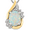 Opal, variant on Brilliance Fine Jewelry Aqua Diamond Accent Necklace in Sterling Silver and 10kt Yellow Gold,18"