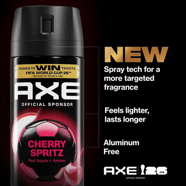 AXE Fine Fragrance Collection Body Spray 72 Hour Freshness Cherry