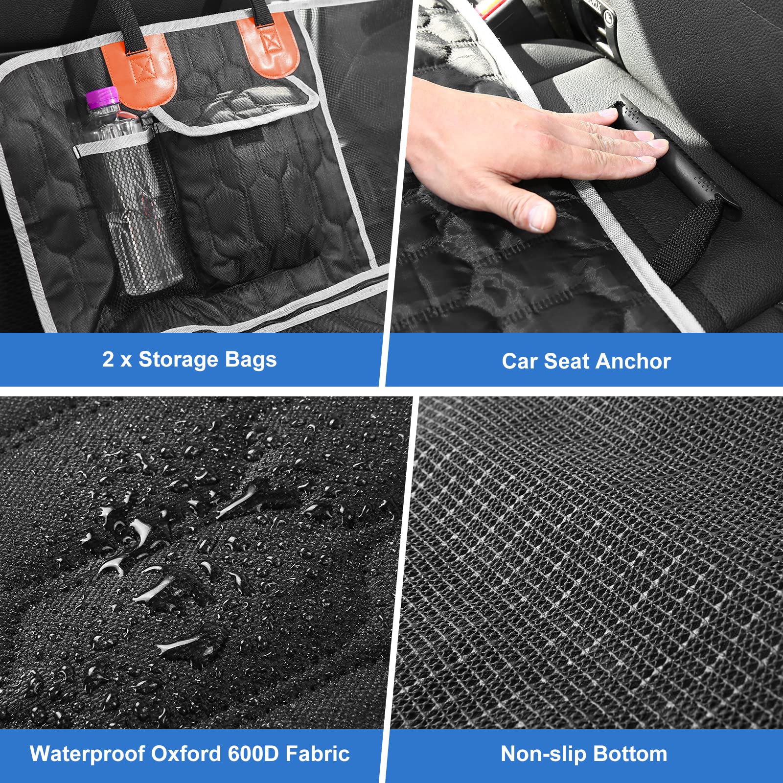 OneAmg Dog Car Seat Cover, 600D Oxford, Waterproof photo 2