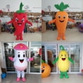 thumbnail image 5 of Disfraz de mascota vegetal de dibujos animados, disfraz de zanahoria, atuendos de actuación, ropa de muñeca divertida para caminar, traje para adultos, hombres y mujeres, fiesta de carnaval, 5 of 5