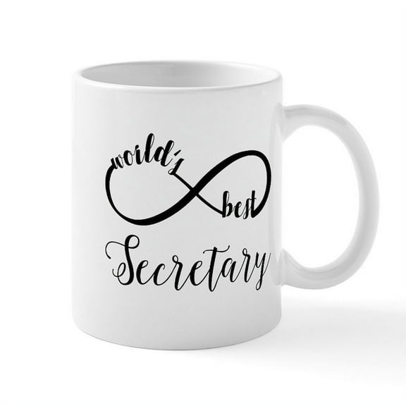CafePress - World's Best Secretary Mug - 11 oz Ceramic Mug - Novelty Coffee Tea Cup