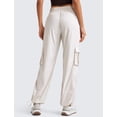 thumbnail image 2 of Pantalones cargo CRZ YOGA Lightweight para mujer, color blanco lechoso, 2 of 5