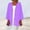 Purple, variant on Sakmal Womens Coats and Jacket Cover-Up Green Elbow-Length Cardigan Loose Fit Flowy Solid Jacket for Ladies