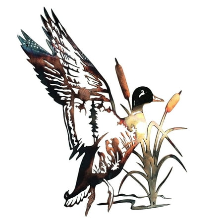 

amousa HUNTING & TROUT FISHING SCENE METAL WALL ART