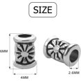 thumbnail image 6 of 120pcs Tibetan Silver Spacer Beads Charms Hollow Tube Bead for DIY Necklace Bracelets Jewelry Making Accessaries, 6 of 7