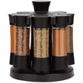 thumbnail image 1 of KitchenArt Spice Rack, Elite Auto-Measure Spice Carousel, 8 Spice Jars, Black, 1 of 8