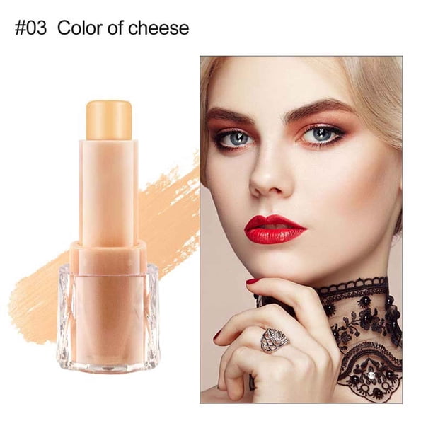 XWSHYW Ocultador Iluminar y Cubrir Bolsas de Ojos, Manchas Negras, Ojeras, Sin Arrugas, Estiramiento Facial de Poros, Barra Invisible, Corrector
