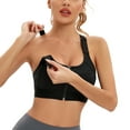 thumbnail image 4 of RUNNING GIRL Women Sports Bra with Zipper Front High Impact Racerback Workout Bra, 4 of 7