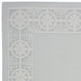 thumbnail image 2 of SAFAVIEH Martha Stewart Outdoor MSRO338J Aqua/ Cream Rug, 2 of 4
