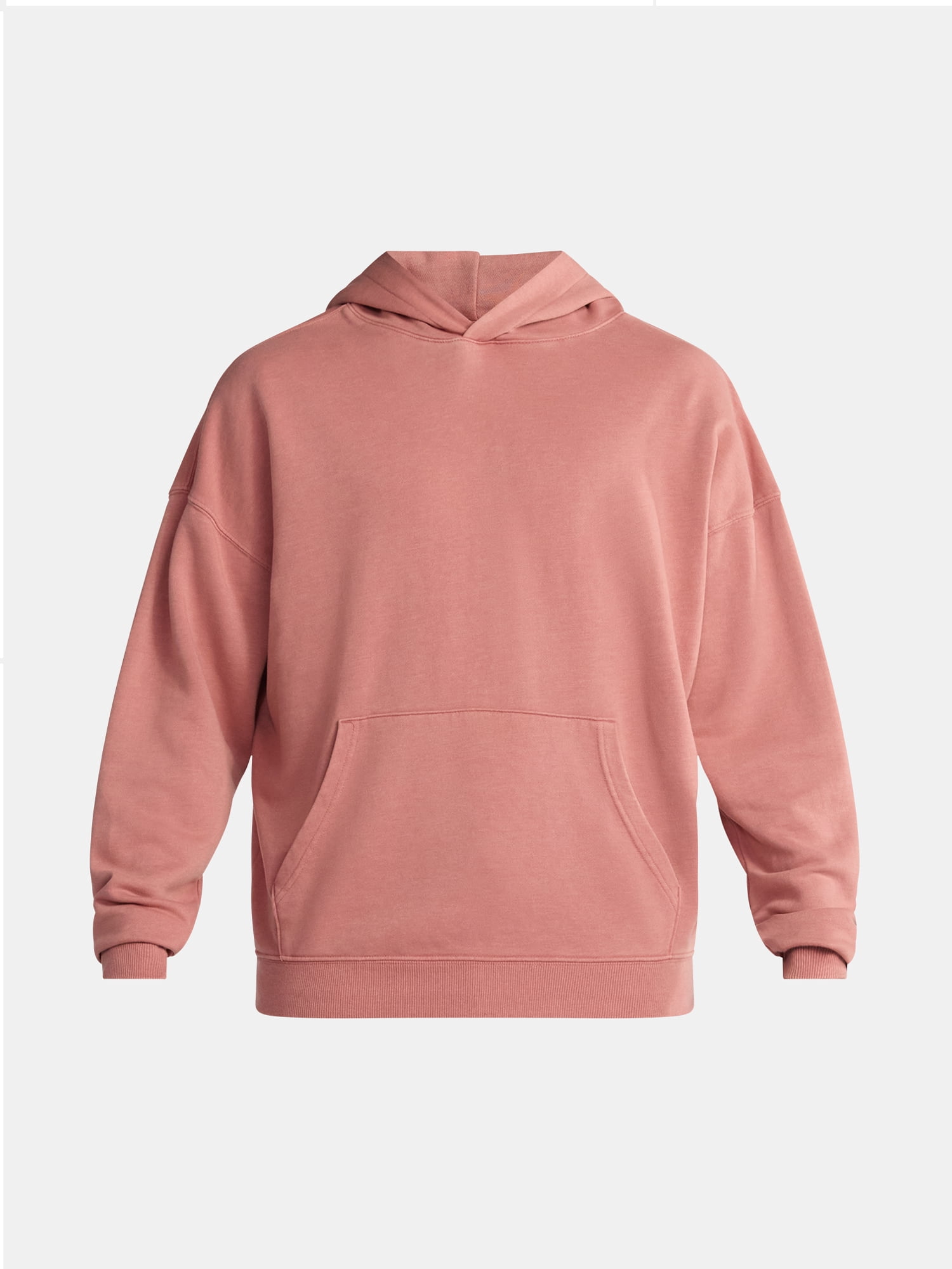 No Boundaries Oversized Hoodie with Long Sleeves, Men's & Big Men's