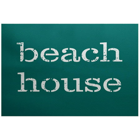 Simply Daisy 2' x 3' Beach House Word Print Indoor (Best Rugs For Beach House)