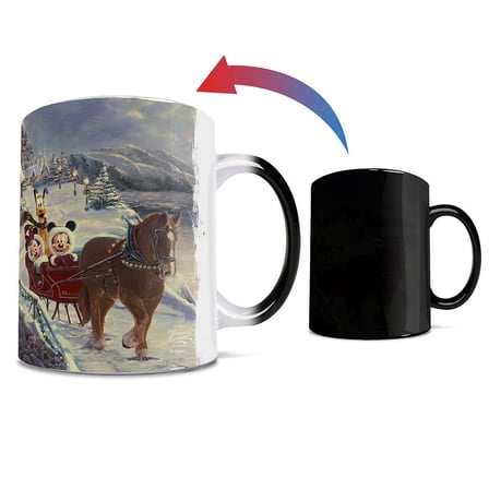 Disney (Mickey and Minnie Mouse - Evening Sleigh Ride) Morphing Mugs® Heat-Sensitive Mug