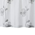 thumbnail image 5 of Sheer Valance Curtain, Floral Embroidered Kitchen Window Treatment Voile Window Valances Rod Pocket, Semi Sheer Bathroom Curtain Windows, 26"Wx30"L,Grey,2 Panels, 5 of 7