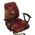 thumbnail image 3 of SUGARMOMChair Covers Stretch Jacquard Home Office Computer Chair Seat Covers Swivel Chair Seat Covers Durable Anti-dust Desk Rotating Lift Chair Slipcover Armchair Protector Decoration (C, 3 of 3