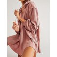 thumbnail image 4 of Mialoley Robe Sweat-Shirt pour Femmes Manches Longues avec Cordon de Serrage Patchwork Dentelle Mini Robe Courte à Capuche, 4 of 5