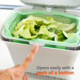 Full Circle Fresh Air OdorFree Kitchen Compost Bin, Green Slate