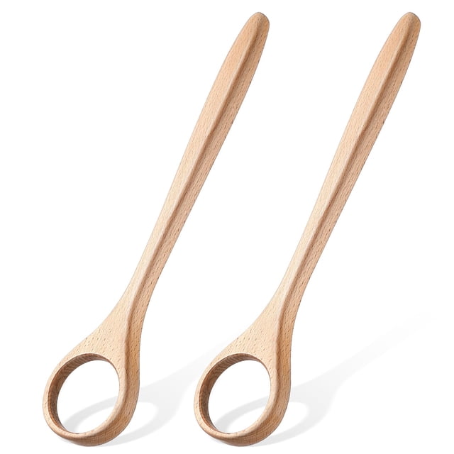 Batidor de masa madre danés de madera, plegable, 12 cm