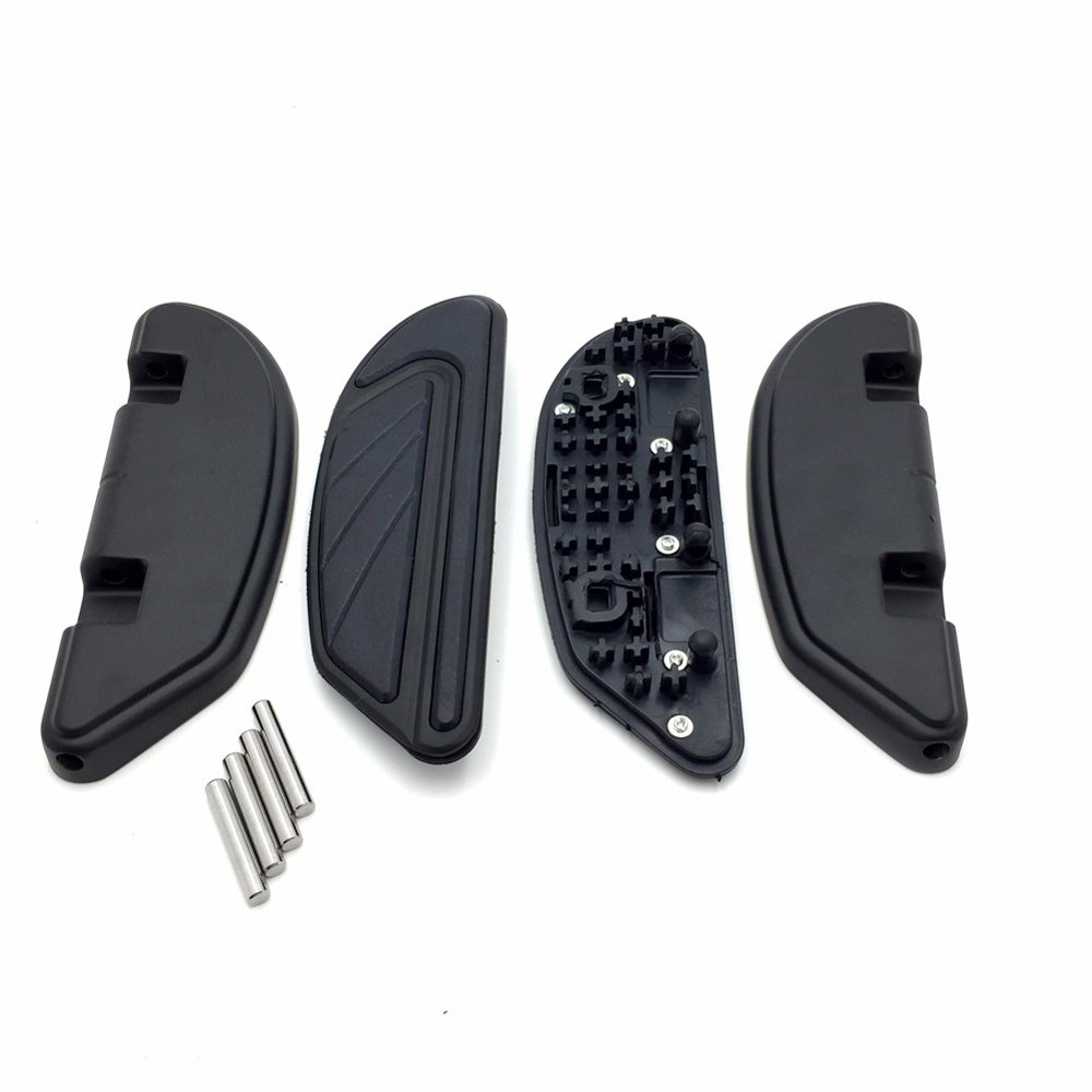 Black Airflow Passenger Footboard Kits For Harley Street Bob FXDB